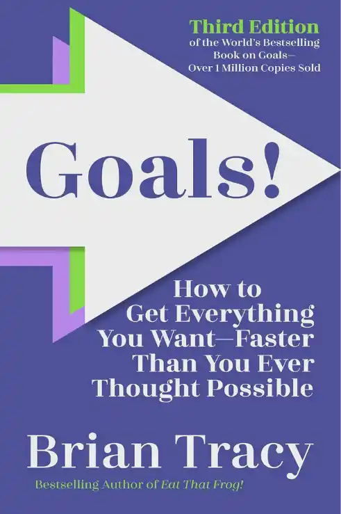 book cover called goals by brian tracy